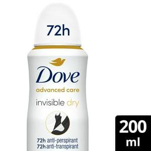 Dove Women Advanced Care 200ml Invisible Dry 72h Antiperspirant Deodorant