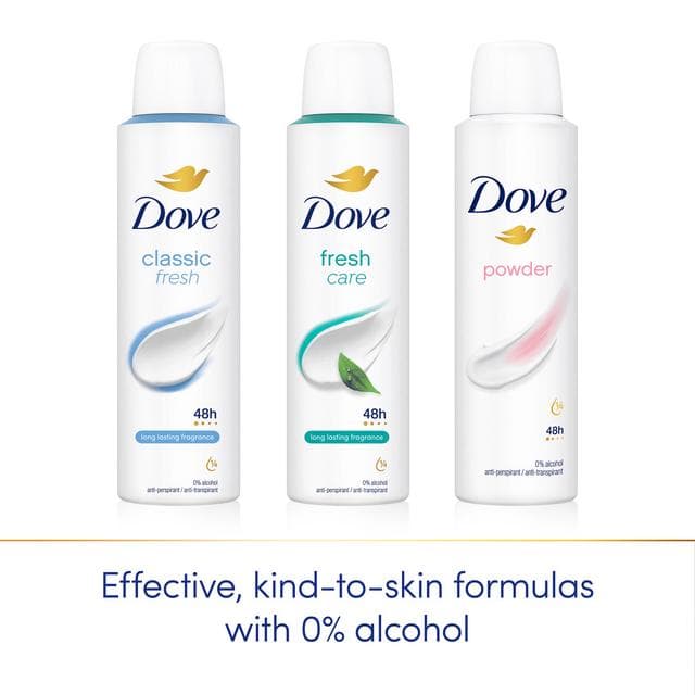 Dove Women Powder 48h Antiperspirant Deodorant 150ml - gallery image 5