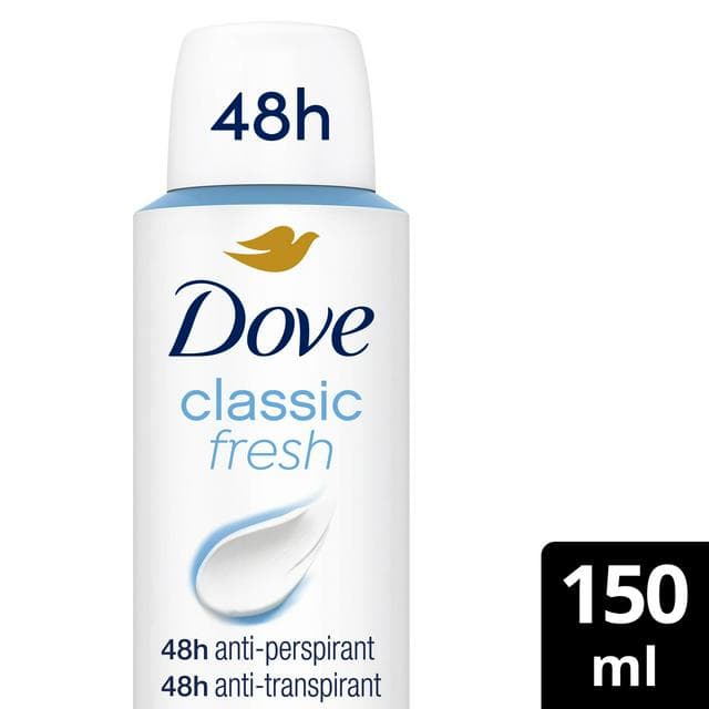 Dove Women Classic 48h Antiperspirant Deodorant 150ml - gallery image 1