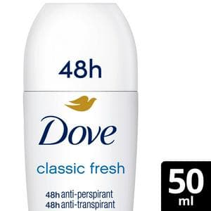 Dove Women Classic 48h Roll On Antiperspirant Deodorant 50ml