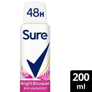 Sure Women 200ml Bright Bouquet 48h Antiperspirant Aerosol Deodorant