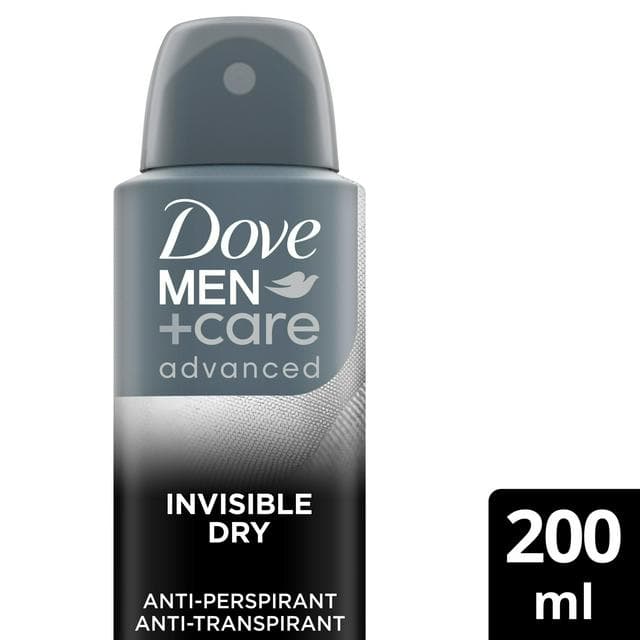 Dove Men+Care Antiperspirant Deodorant Aerosol Invisible Dry 200ml - gallery image 1