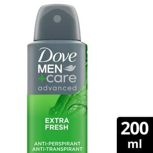 Dove Men+Care Antiperspirant Deodorant Aerosol Extra Fresh 200ml