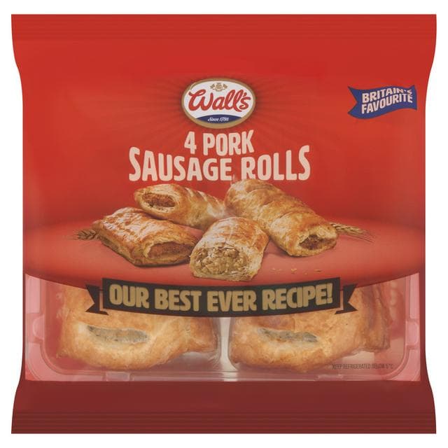Wall's Pork Sausage Rolls x4 220g - gallery image 1