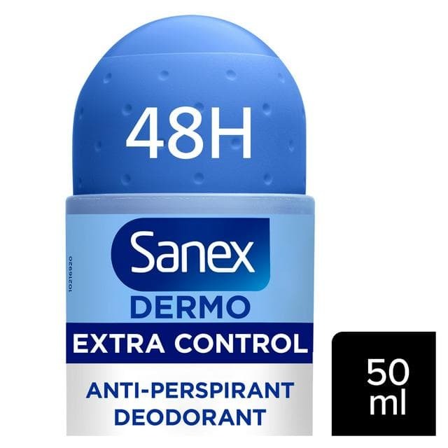 Sanex Derma Care+ Extra Control 72 Hour Antiperspirant Roll On Deodorant 50ml - gallery image 1