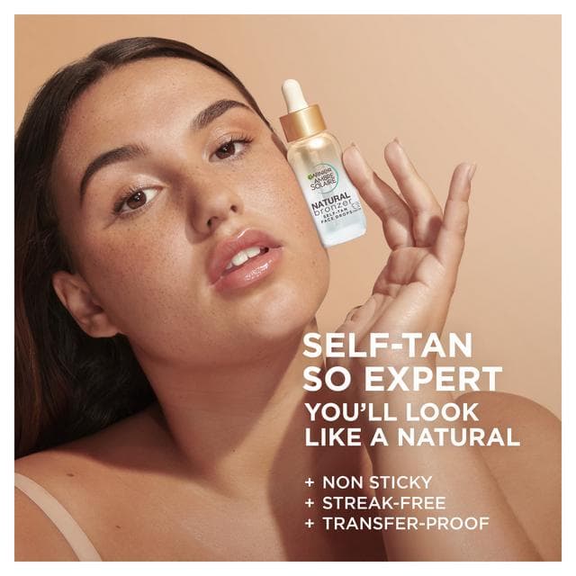 Garnier Ambre Solaire Natural Bronzer Self Tan Face Drops 30ml - gallery image 3