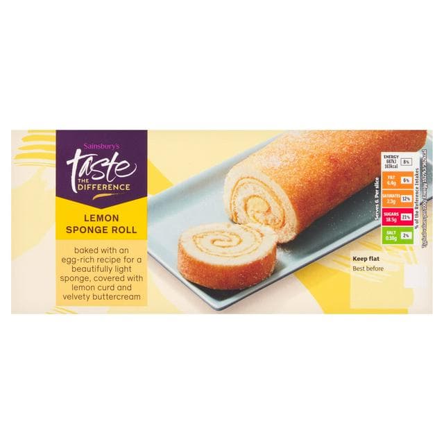 Sainsbury's 270g Lemon Sponge Roll, Taste the Difference - gallery image 1