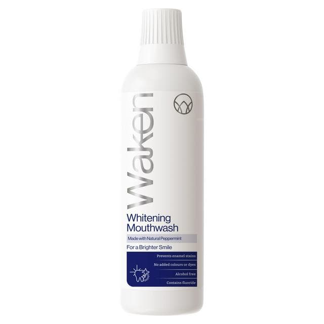 Waken Peppermint Whitening Mouthwash with Fluoride 500ml - gallery image 1