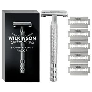 Wilkinson Sword Double Edge Men's Razor with 5 Blade Refills