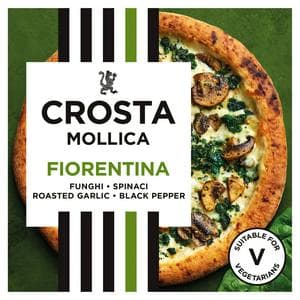 Crosta & Mollica Fiorentina Mushrooms Spinach Creamy Garlic Sourdough Pizza 453g