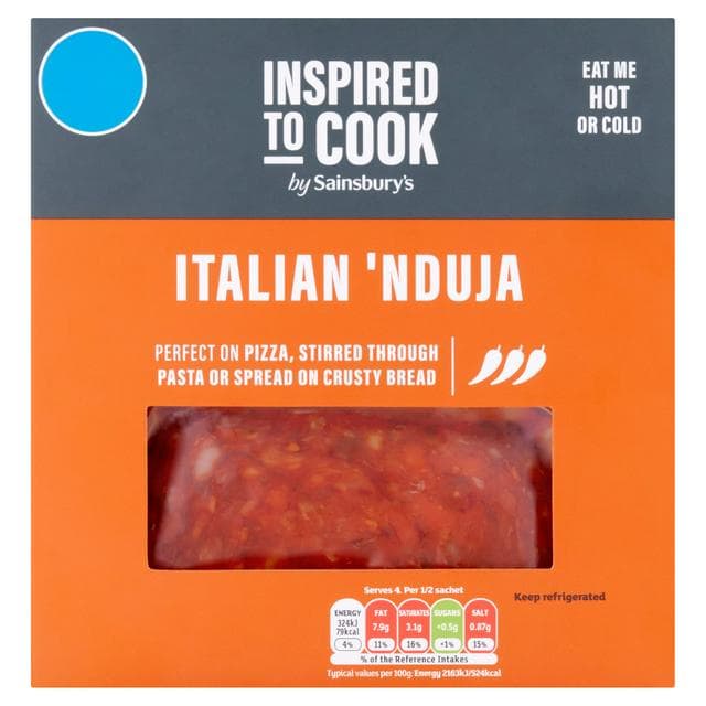 Sainsbury's Italian 'Nduja, Inspired to Cook 60g - gallery image 1
