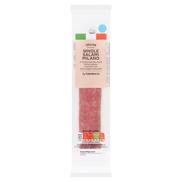 Sainsbury's 150g Italian Whole Salami Milano - gallery image 1