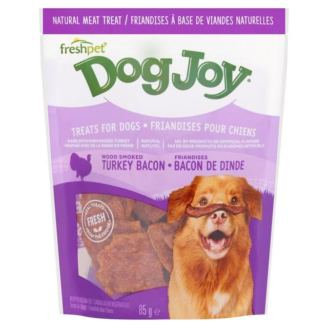 Freshpet Dogjoy Wood Smoked Turkey Bacon Treats For Dogs 85g - gallery image 1