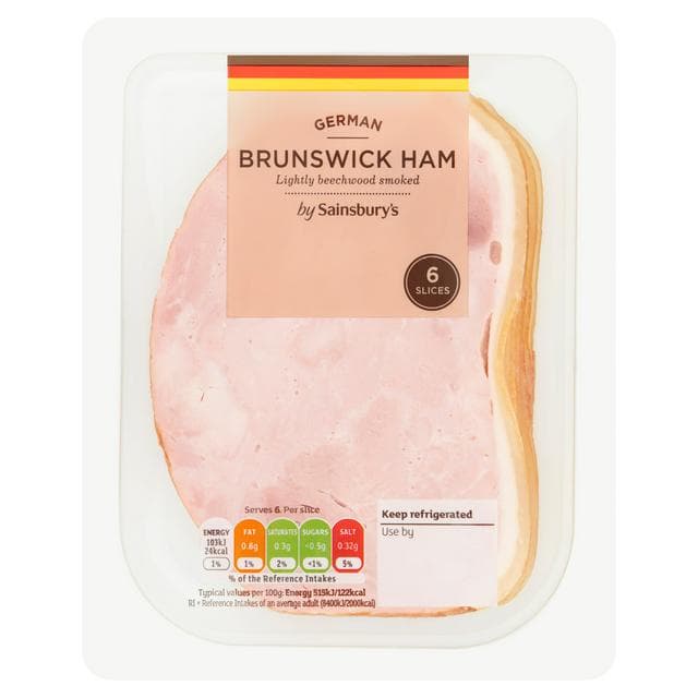 Sainsbury's Brunswick Ham Slices x6 120g - gallery image 1
