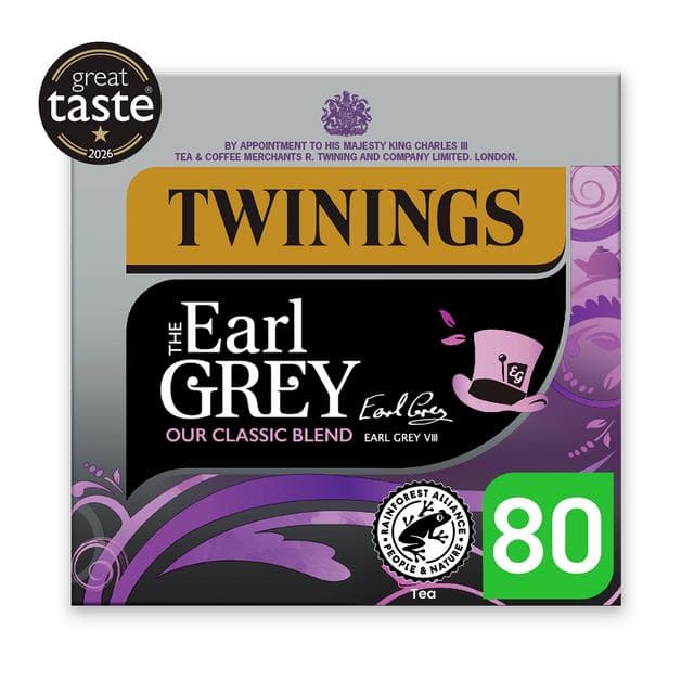 Twinings the Earl Grey Plant Based Tea Bags x80 200g - gallery image 2