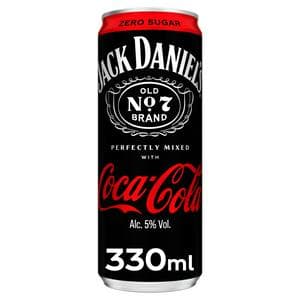 Jack Daniel's & Coca-Cola Zero 330ml