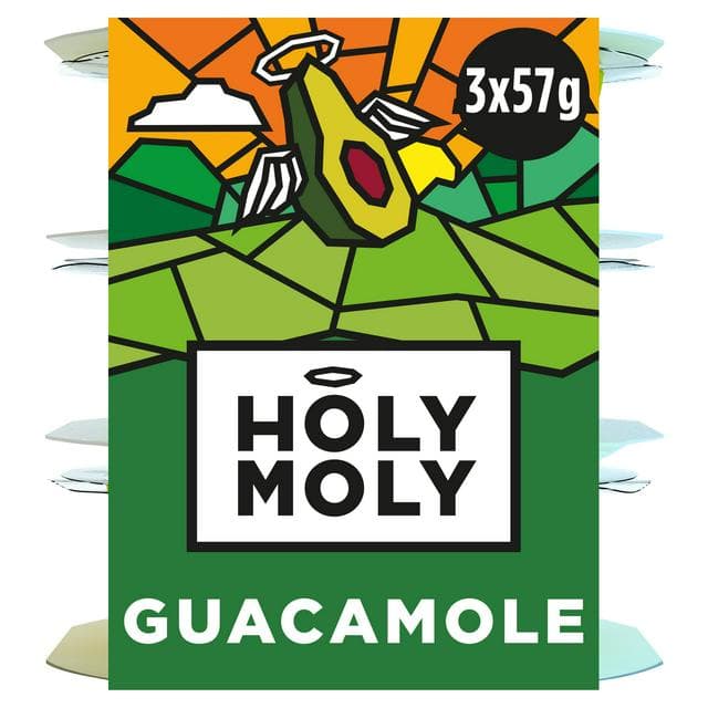 Holy Moly Minis Guacamole Original 3x57g - gallery image 1