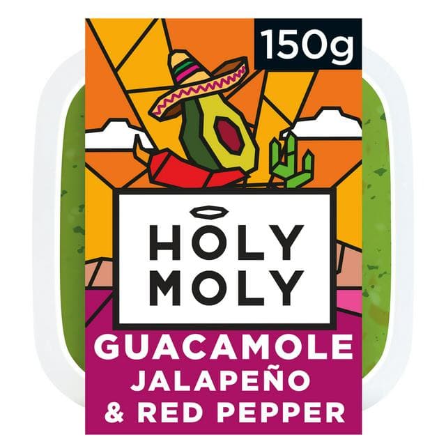 Holy Moly Guacamole Jalapeno & Red Pepper 150g - gallery image 1