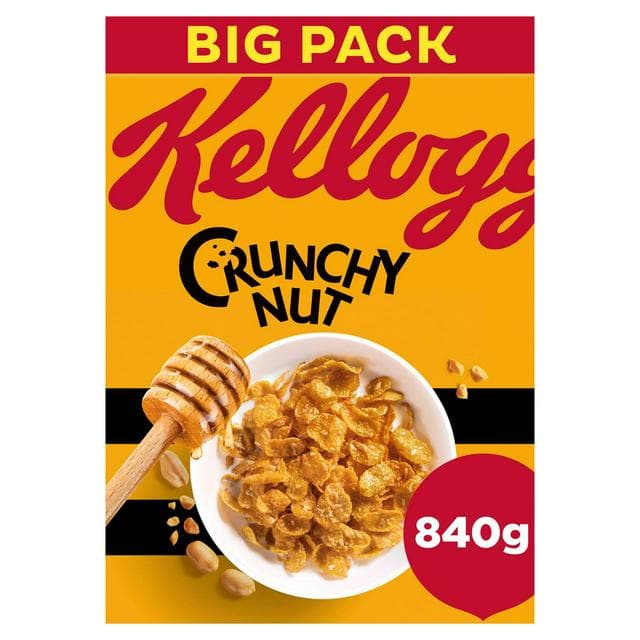 Kellogg's Crunchy Nut Original Breakfast Cereal 840g - gallery image 1