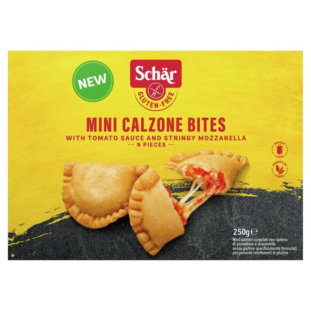 Schär Mini Calzone Bites with Tomato Sauce & Stringy Mozzarella x10 250g - gallery image 1