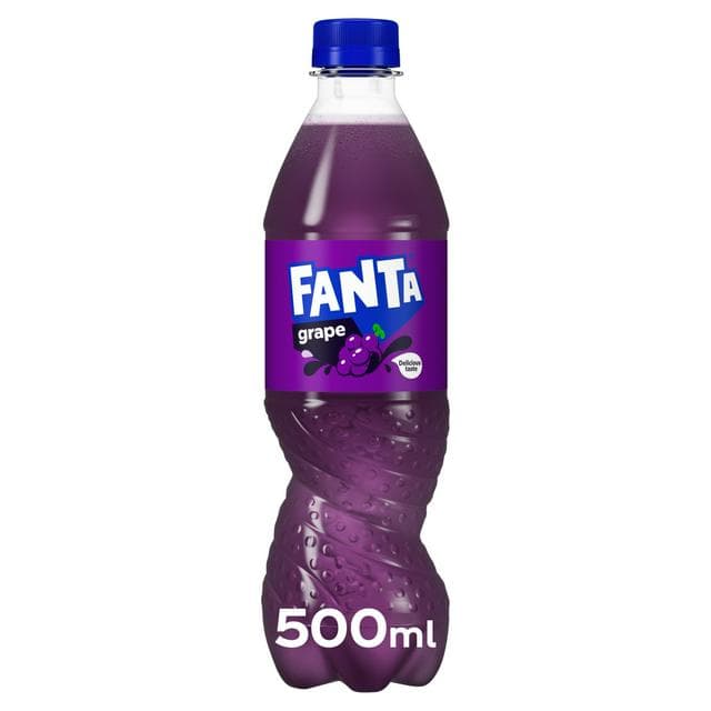 Fanta 500ml Grape Soft Drink Bottle - gallery image 1