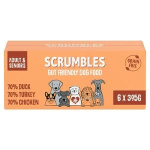 Scrumbles Meaty Wet Dog Food Trays 6x395g