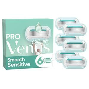Venus Deluxe Smooth Sensitive Razor Blades x6