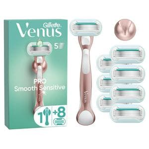 Venus Deluxe Smooth Sensitive Rose Gold Value Pack Razor Blades x8