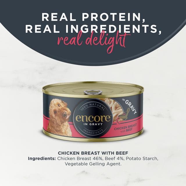 Encore Dog Food Chicken Breast with Beef In Gravy 156g - gallery image 3