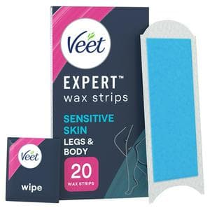 Veet Expert Cold Wax Strip Legs Sensitive x20