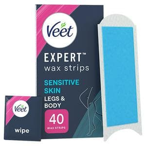 Veet Expert Cold Wax Strip Legs Sensitive x40
