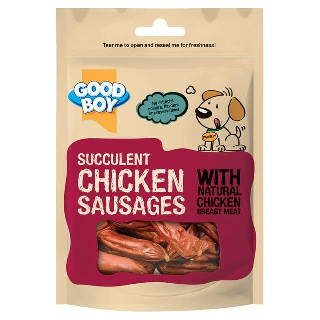 Good Boy 75g Succulent Chicken Sausages Dog Treats - gallery image 1
