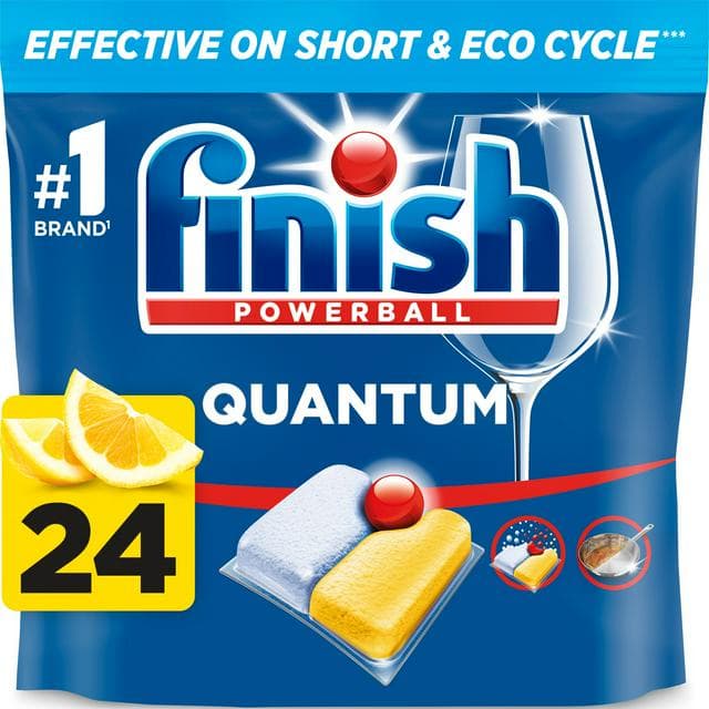 Finish Quantum All In One Lemon Dishwasher Tablets x24 - gallery image 1
