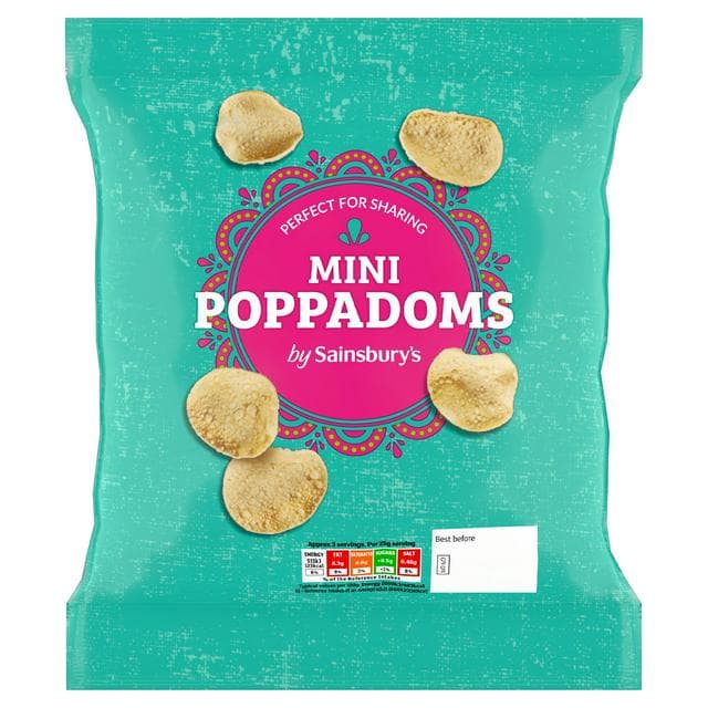 Sainsbury's Mini Poppadoms 70g - gallery image 1