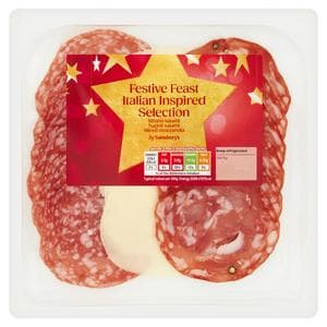 Sainsbury's Selection Salami & Mozzarella Slices x18 100g