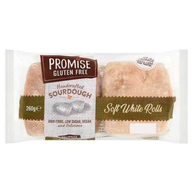 Promise Gluten Free Handcrafted Sourdough Soft White Rolls 260g - gallery image 1