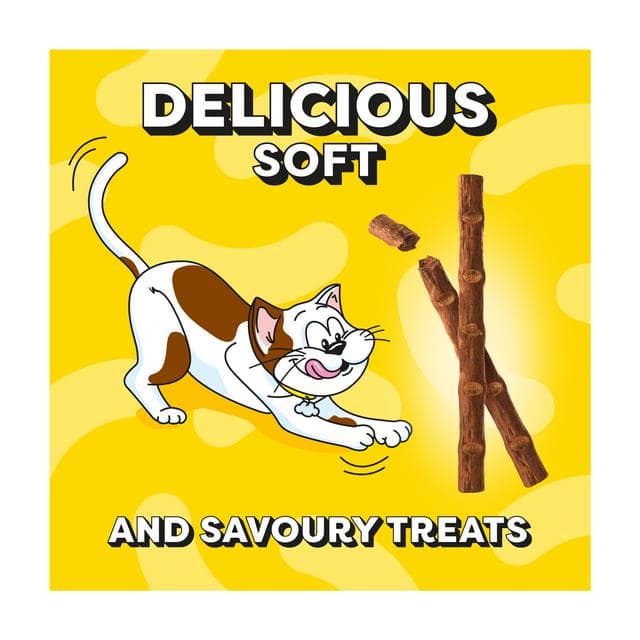 Dreamies Meaty Sticks 30g Scrumptious Salmon Adult Cat Treats - gallery image 3