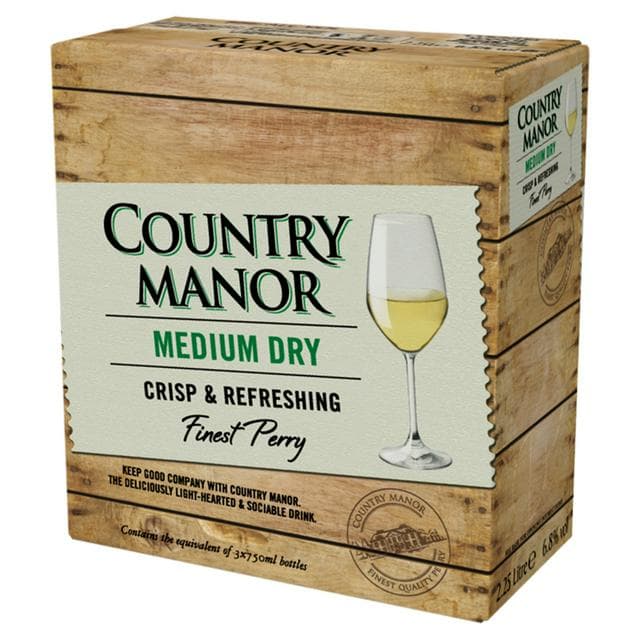 Country Manor Medium Dry Perry White Boxed Wine 225cl - gallery image 1