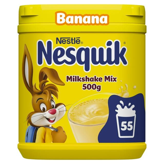Nesquik Banana Flavoured Milkshake Powder 500g Tub - gallery image 1