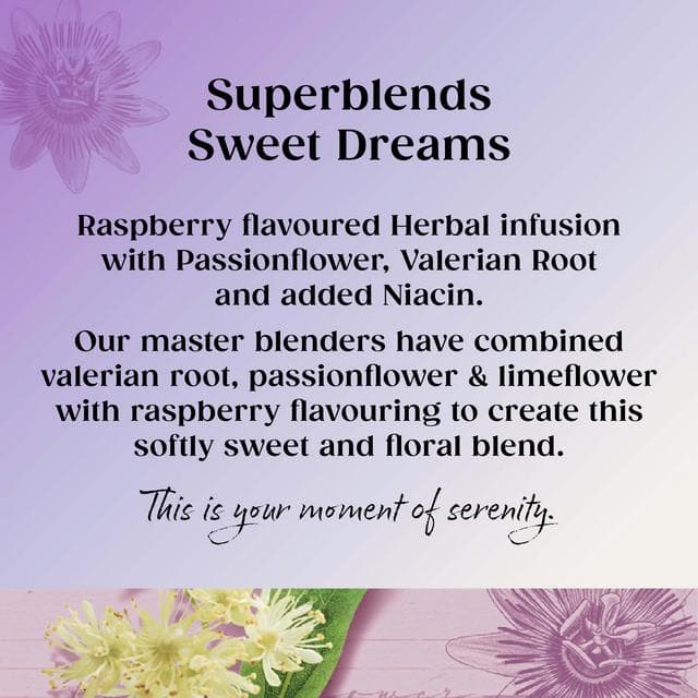 Twinings Superblends Sweet Dreams Plant Based Tea Bags x20 40g - gallery image 2