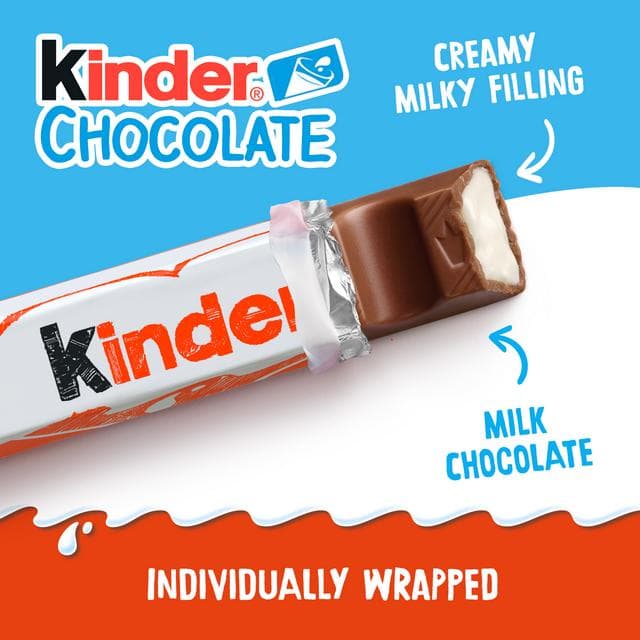 Kinder Chocolate Small Bars Multipack 24x12.5g - gallery image 2