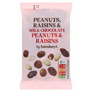 Sainsbury's Chocolate Peanut & Raisin Mix 200g