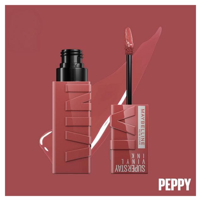 Maybelline SuperStay Vinyl Ink Long Lasting Liquid Lipstick Shine Finish 115 Peppy - gallery image 2