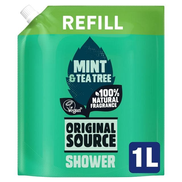 Original Source 1L Mint & Tea Tree Shower Gel Refill - gallery image 1