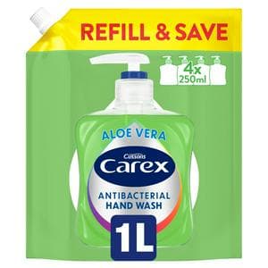 Carex 1L Aloe Vera Antibacterial Hand Wash Refill Pack