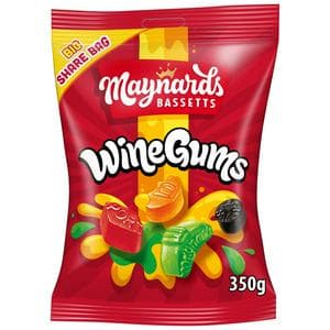 Maynards Bassetts Wine Gums Sweets Sharing Bag 350g
