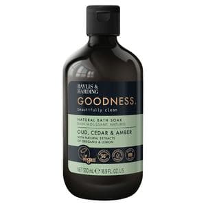 Baylis & Harding Goodness Oud Cedar & Amber Natural Bath Soak 500ml