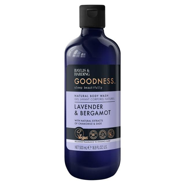 Baylis & Harding Goodness Natural Body Wash Lavender & Bergamot 500ml - gallery image 1