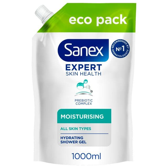 Sanex Expert Skin Health Moisturising Shower Gel Body Wash Refill 1L - gallery image 1
