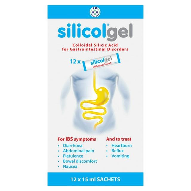 Silicolgel Colloidal Silicic Acid for Gastrointestinal Disorders Sachets 12x15ml - gallery image 1